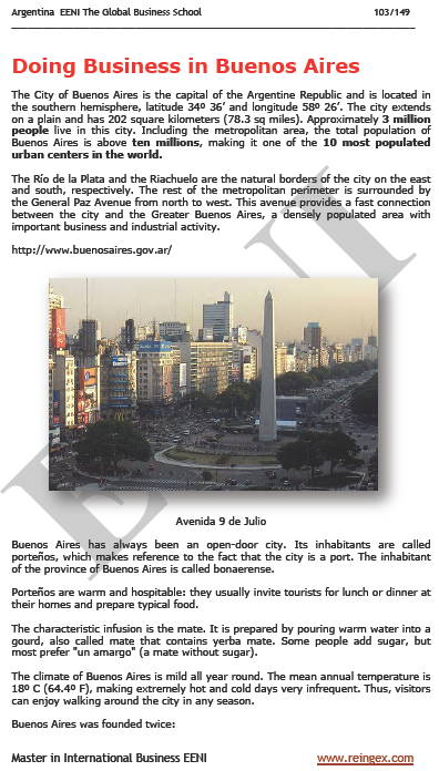 Kufanya biashara katika Argentina
