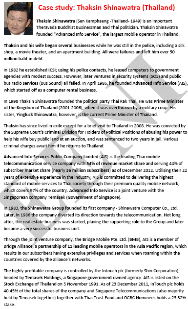 Thaksin Shinawatra Uthai mfanyaBiashara