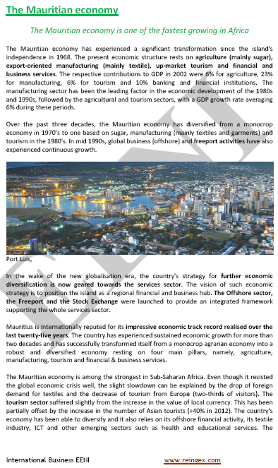 Doing Business in Mauritius